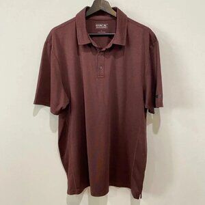 Skechers Men's L Golf Polo Shirt in Maroon Slinky